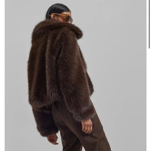 The Frankie Shop Hope Faux Fur Jacket - Picture 2 of 5